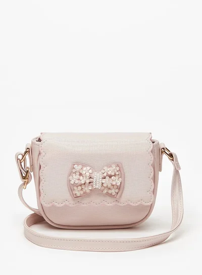 ميسي Little Missy Bow Accent Crossbody Bag with Adjustable Strap