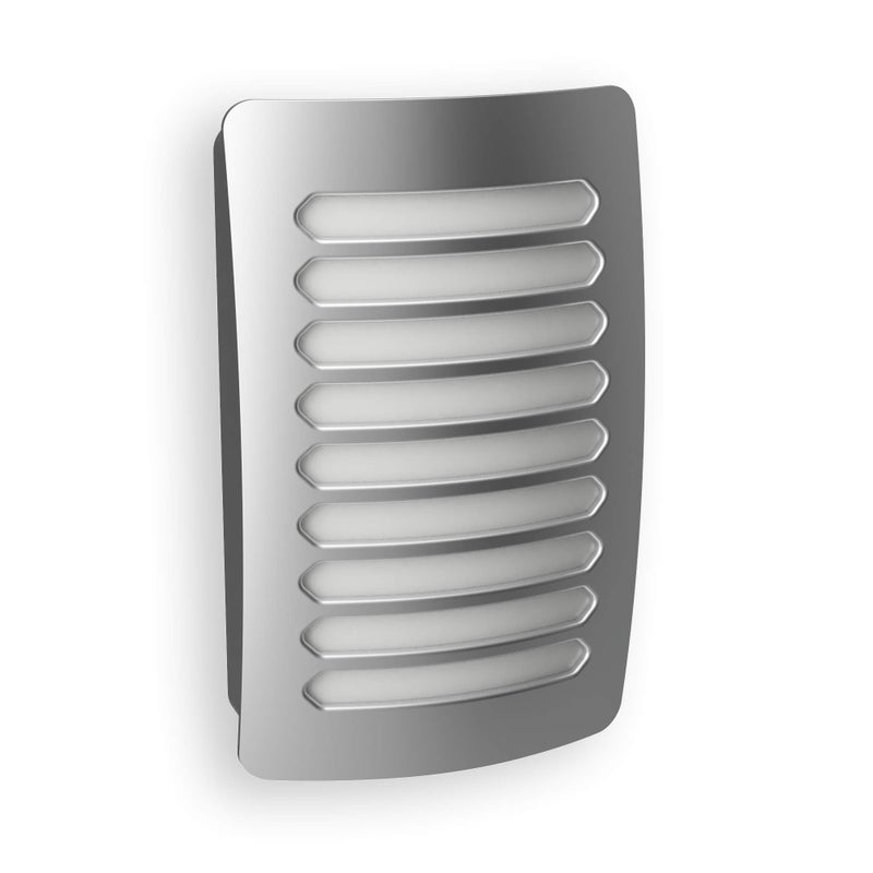 Westek NLDPLVN Louver Decoplug Night Light Satin Nickel