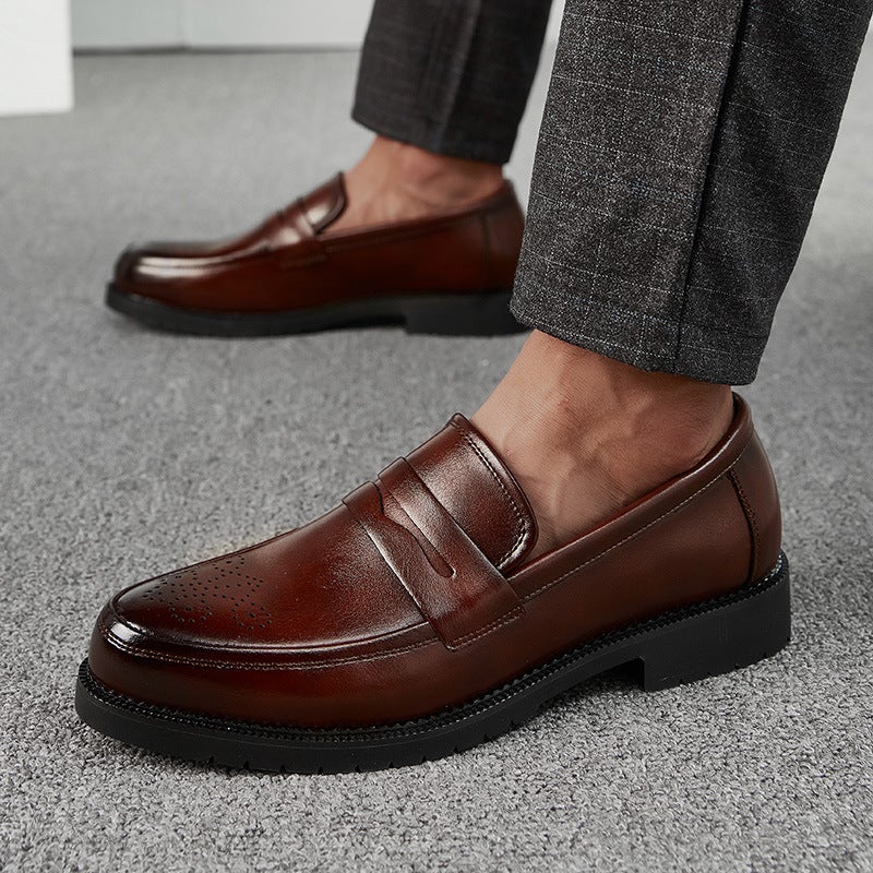 Large Size Independent Station Pinduoduo Outdoor Travel Dropshipping Single Leather Shoe H07 - Image 2
