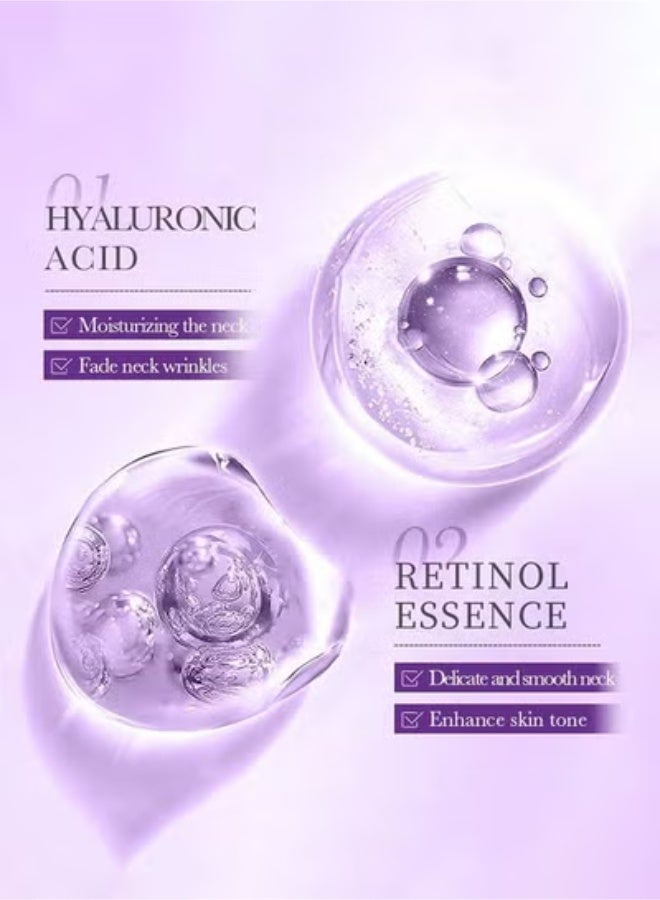 SADOER Gua Sha Neck Cream, Firming Cream for Neck & Jawline Lifting with Double Massage Rollers, Décolleté Moisturizer for Fine Lines, Elasticity and Hydration, 3.8 oz - Image 5