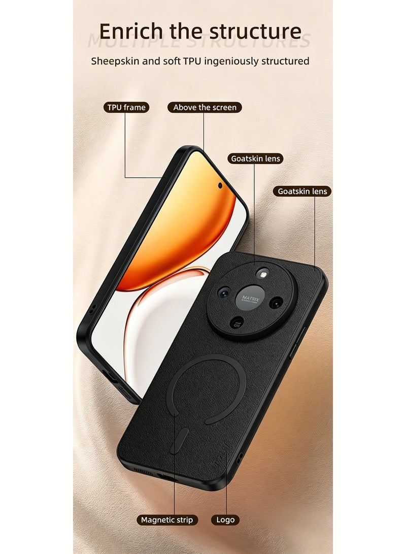 حافظة هاتف HONOR X9d 5G Honor x70 ، حافظة جلدية جديدة، مزودة بحامل للهاتف ومرفق مغناطيسي - Image 5