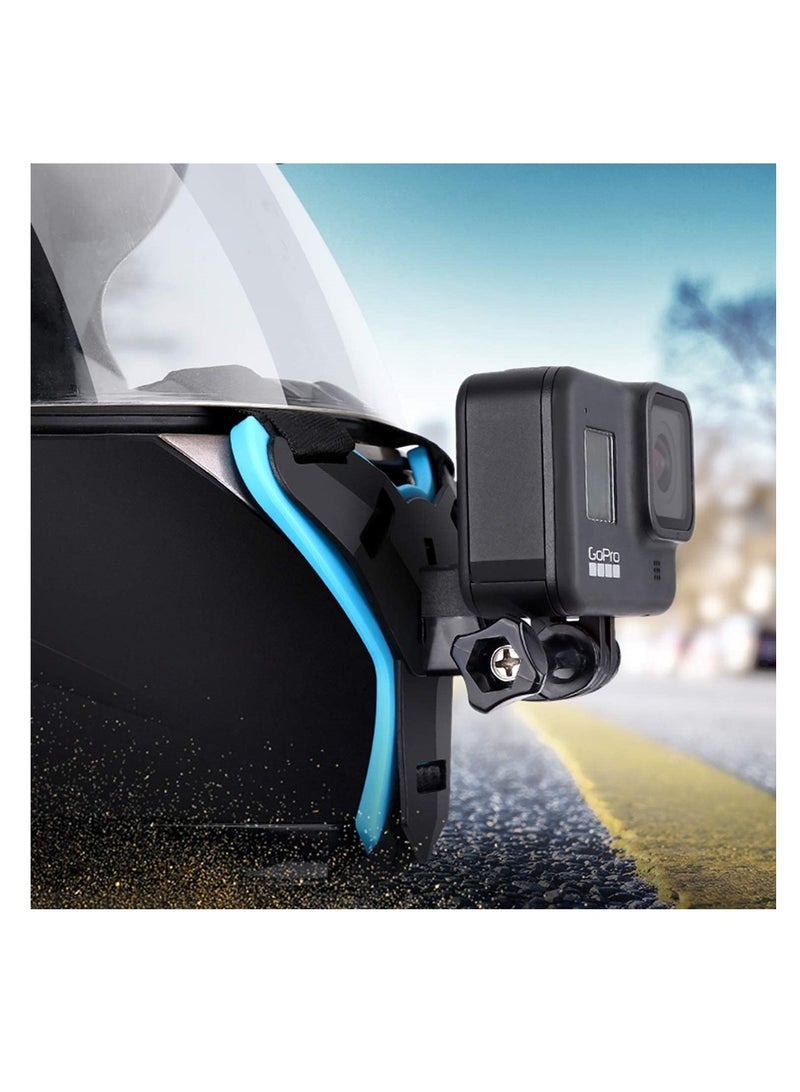AROAQ Helmet Mount for GoPro, Motor Bike Cycle Helmet Chin Mount Strap Stand Action Camera Accessories Compatible with GoPro Hero 11 10 9 8 7 6 5 4 3 - Image 4