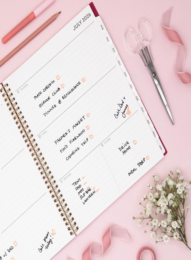 Blue Sky 2026-2027 Weekly and Monthly Academic Year Planner Calendar, July 2026 - June 2027, 8.5" x 11", Flexible Pocket Cover, Wirebound, Storage Pocket, Laminated Tabs, Mahalo - Image 2