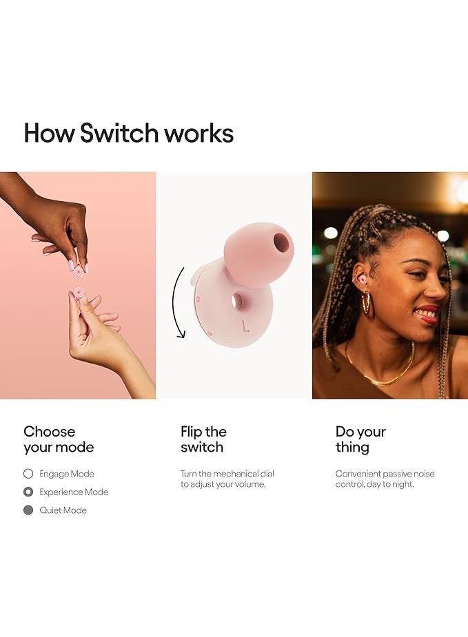 Loop Switch Earplugs – Multi-Mode Noise-Reducing Earplugs | Adjustable Passive Hearing Protection for Focus, Travel, Concerts, Socializing, Sports Events & Noise Sensitivity | Reusable Ear Protection - Image 5