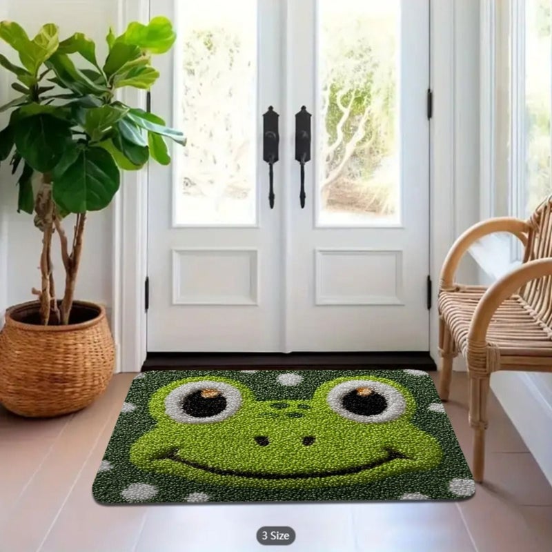 Plush Frog Bathroom Mat 19.69x31.5 Inches Machine Washable Soft Plush Floor Carpet - Image 5