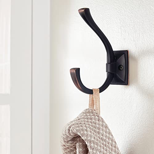 TUNNY 5 Pack Antique Design Wall Hanging Coat Hook - Oil-Rubbed Bronze Coat Hook Towel Hook Suitable for Entry Shoe Cabinet, Wardrobe Bathroom Bedroom Furniture Hardware - Image 2