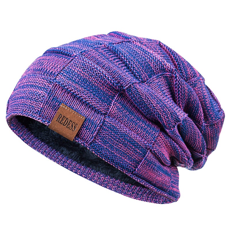 REDESS قبعة بوني من REDESS للرجال والنساء قبعات شتوية دافئة محبوكة سميكة - Image 1