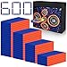 Pokiiulk 600PCS Refill Bullets Fit for Nerf Guns NStrike Elite Series Blasters Toy Guns Darts with Portable Shooting Practice Target Toy Storage Mesh Bag - Image 4