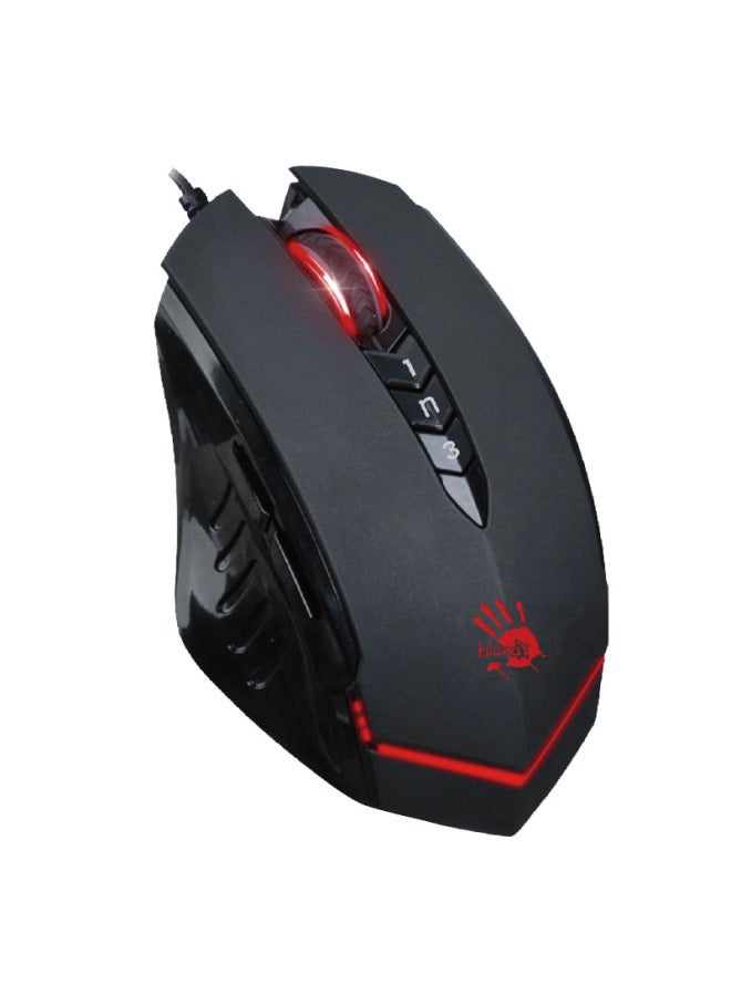 A4tech V8m Activated Edition, Blood Hand Phantom Gaming Mouse Wired, Macro Programming Mechanical Laptop Desktop Computer Fps Pubg Cf Large Hand Mouse, Black - Image 4