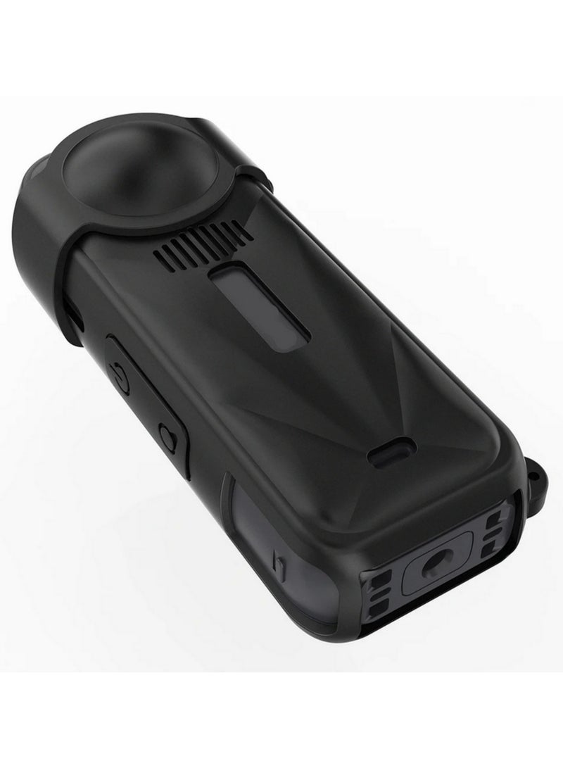 For Insta360 X5 Silicone Protective Case Shockproof Soft Rubber Shell Cover Anti Scratch Lens Cap Sleeve Durable Housing Protector for Insta360 X5 Camera Accessories Black  - Image 4