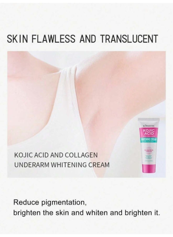 Kormesic كريم تفتيح المناطق الحساسة – تحت الإبط، البيكيني، الركبة – ترطيب وتوحيد لون - Image 5