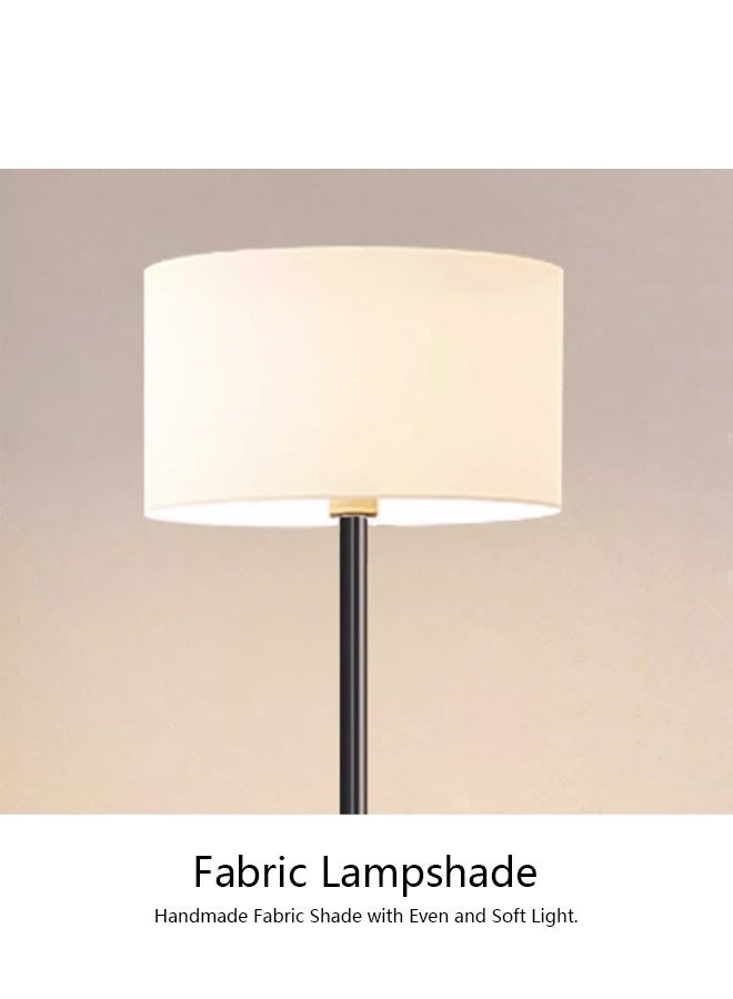 Bolivia's LED Floor Lamp with 3 Color Temperatures Bulb, Vintage Stand Light with Metal Tray, for Living Room Bedroom Office - White - Image 3