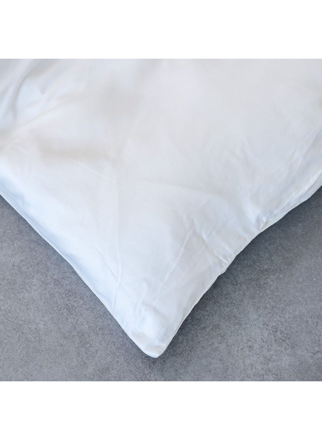 DANUBE HOME Serene 3 - Pieces Cotton Queen Duvet Cover Set Soft, Breathable, And Comfortable Bedding Elegant And Durable Duvet, Pillow Shams for a Luxurious Bedroom Makeover 200x200 cm, 50x75 cm - White - Image 4