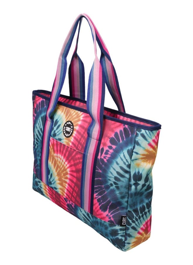 CUBS - Tote Bag Multicolor Large Deep Shades of Tie Dye - Image 1