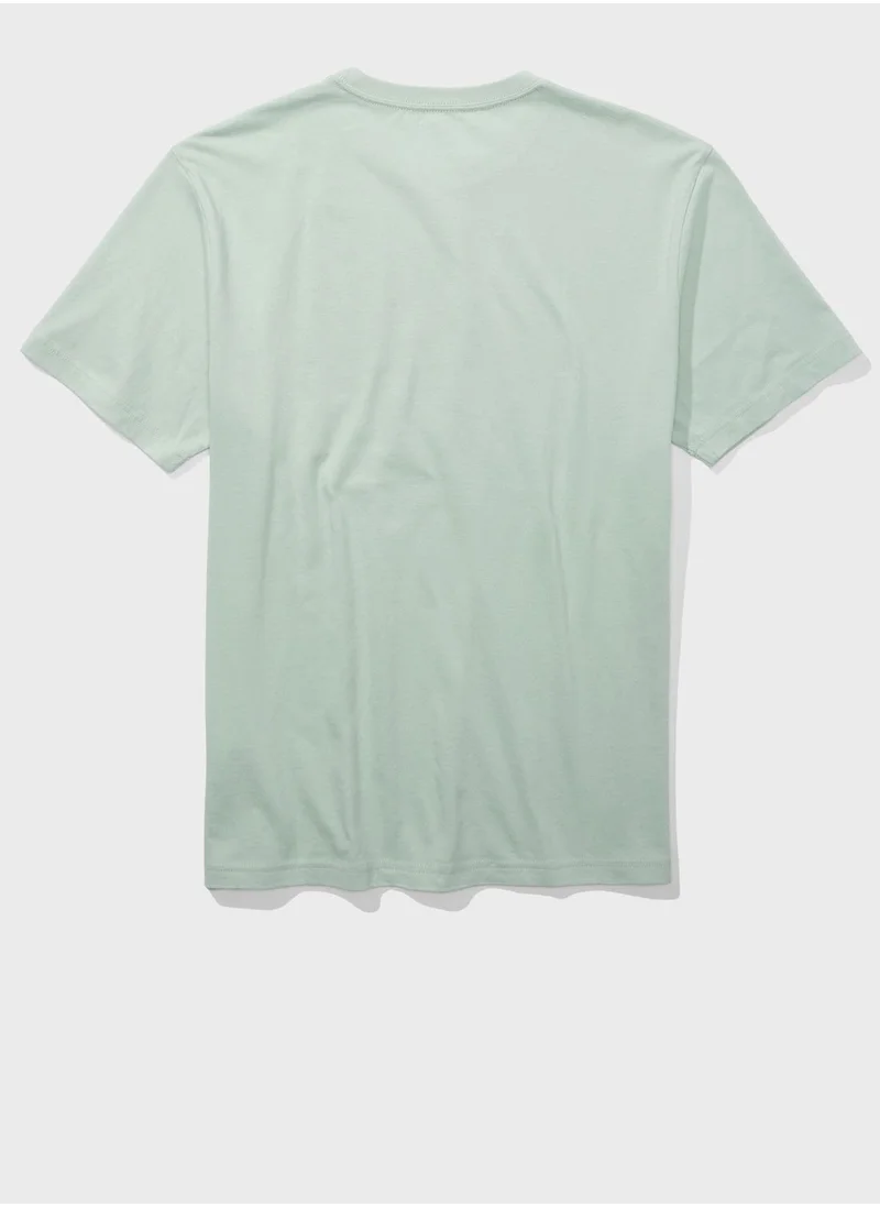 American Eagle Logo Graphic Crew Neck T-Shirt