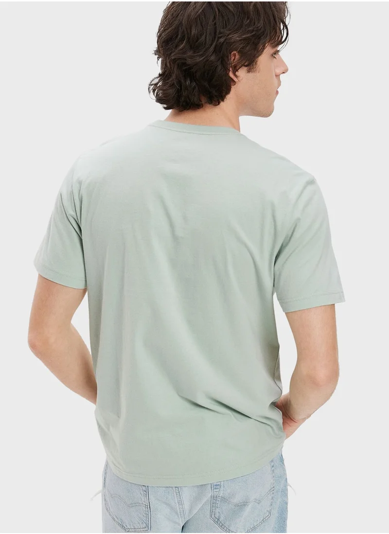 American Eagle Logo Graphic Crew Neck T-Shirt