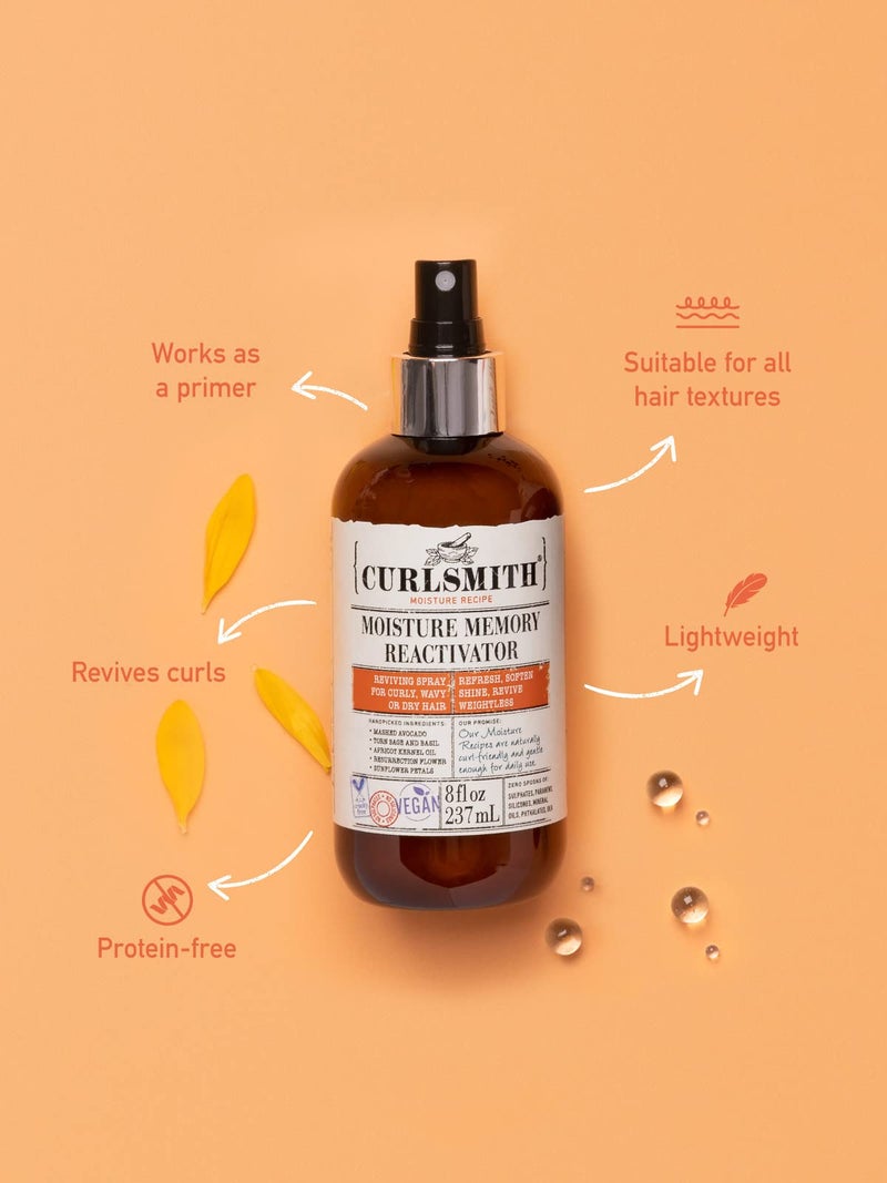 CURLSMITH - Moisture Memory Reactivator - Vegan Refresher Leave In Conditioner for Wavy, Curly and Coily Hair (2oz) Travel or Trial Size - Image 2