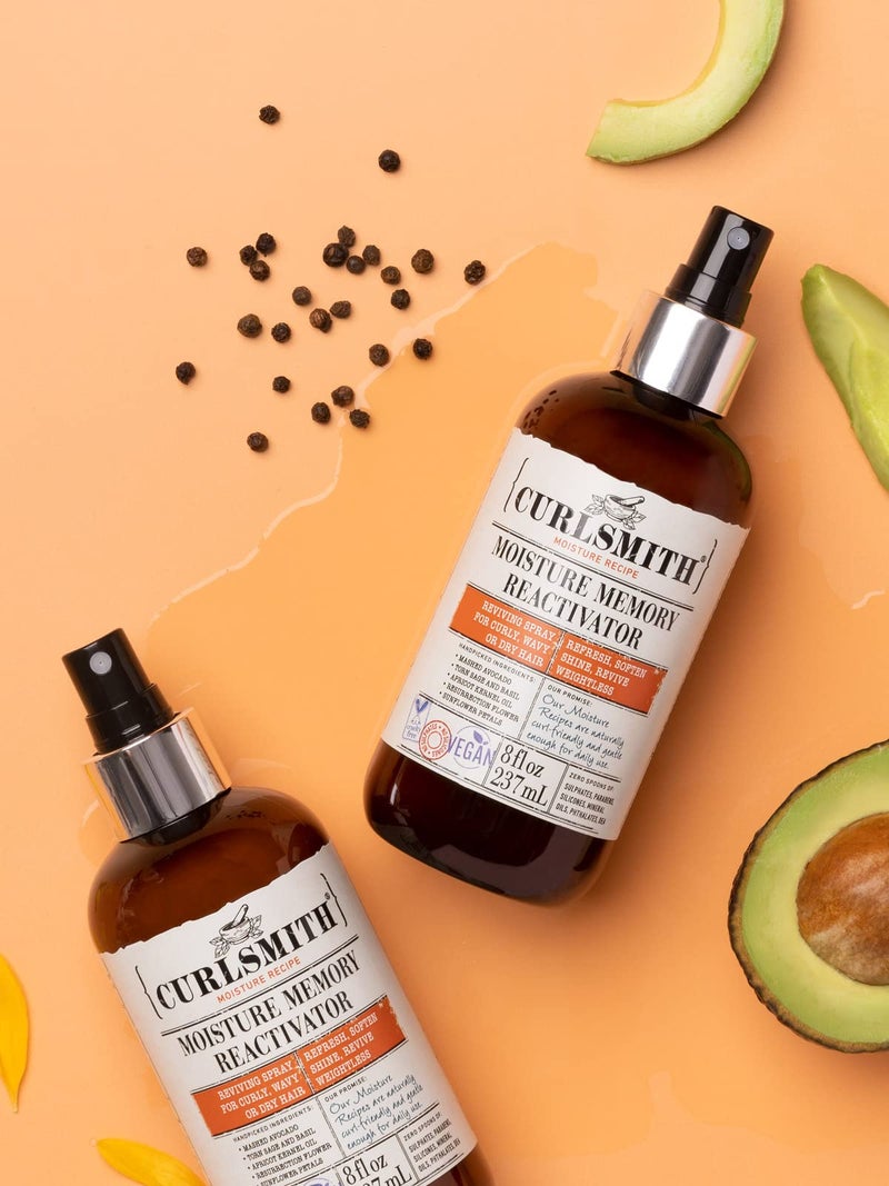 CURLSMITH - Moisture Memory Reactivator - Vegan Refresher Leave In Conditioner for Wavy, Curly and Coily Hair (2oz) Travel or Trial Size - Image 3