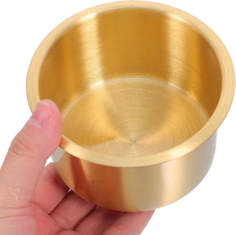 Generic Recessed Drop-in Automotive Cup Holder for Vehicles and Boats, Copper Insert Drink Can Holder with 9x5.5cm Inner Diameter, Multifunctional Car Water Bottle Storage Rack for Yacht - Image 4
