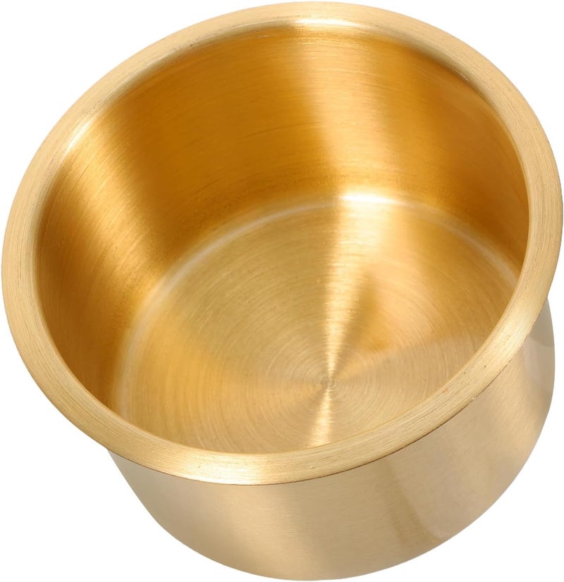 Generic Recessed Drop-in Automotive Cup Holder for Vehicles and Boats, Copper Insert Drink Can Holder with 9x5.5cm Inner Diameter, Multifunctional Car Water Bottle Storage Rack for Yacht - Image 1