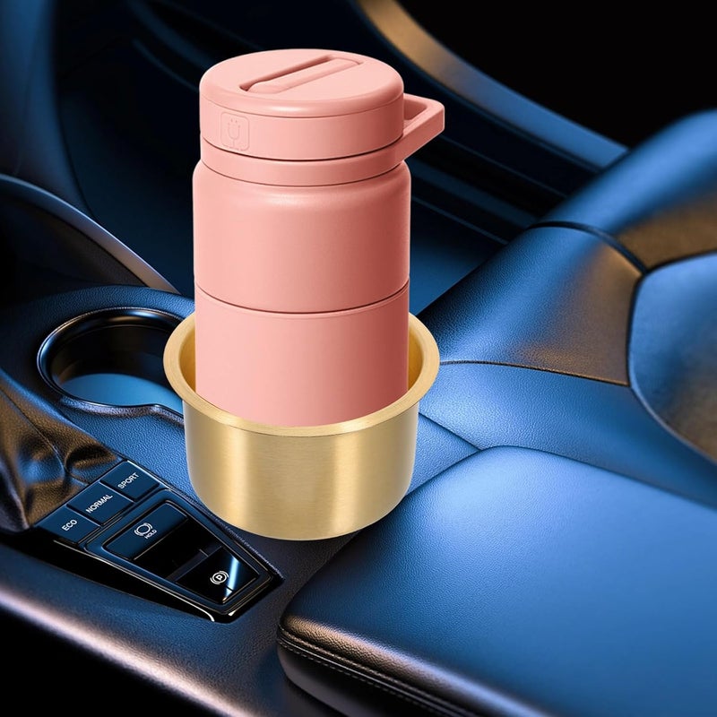 Generic Recessed Drop-in Automotive Cup Holder for Vehicles and Boats, Copper Insert Drink Can Holder with 9x5.5cm Inner Diameter, Multifunctional Car Water Bottle Storage Rack for Yacht - Image 5