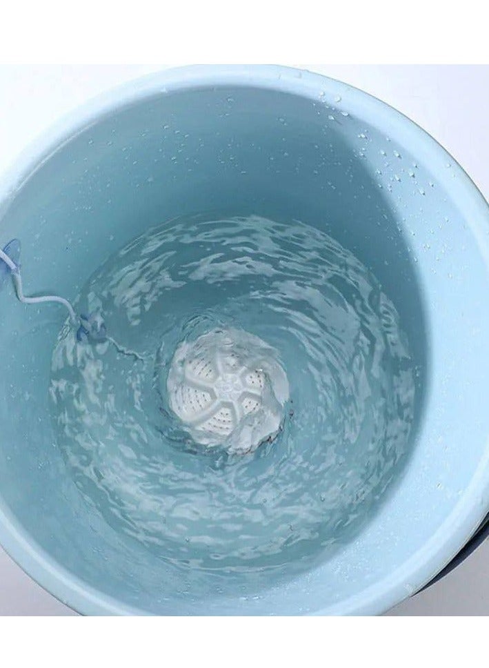 غسالة صغيرة محمولة للحوض مع مزود طاقة USB قدرة 30 وات، غسالة تربو بالموجات فوق الصوتية، منظف توربين للشرابات ملابس الأطفال الملابس الداخلية، امنة ضد الماء H - Image 4