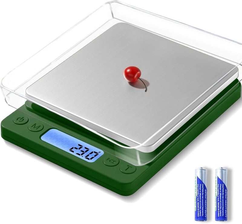 Yoncon Digital Food Scale for Food Ounces and Grams， 3000g/0.1gram Accuracy Multifunctional Kitchen Scale for Cooking, Baking | Small Size for Easy Storage | Tare Function - Image 1