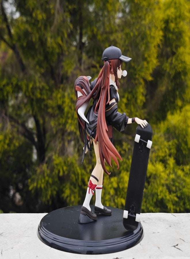 GOLEHS Genshin Impact Hu Tao Skateboard Figurine – 9 Inches Tall, 7 Inches Wide – Collectible Action Figure - Image 3
