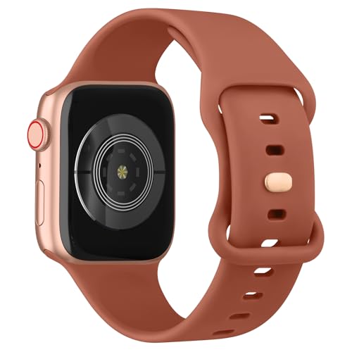 Tobfit Watch Strap Compatible with Apple Watch Series 8 7 6 5 4 3 2 1 SE 38 mm 42mm 40mm 44mm(Watch Not Included), Smartwatch band for Men Women, Strap for iWatch 8 7 6 5 4 3 2 1 (42mm, Claybank) - Image 1