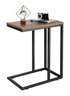 Chulovs Side Table End Table Living Room C Shaped Table for Sofa Couch and Large Desktop C Table for Bedroom with Sturdy Metal Legs  - Image 1