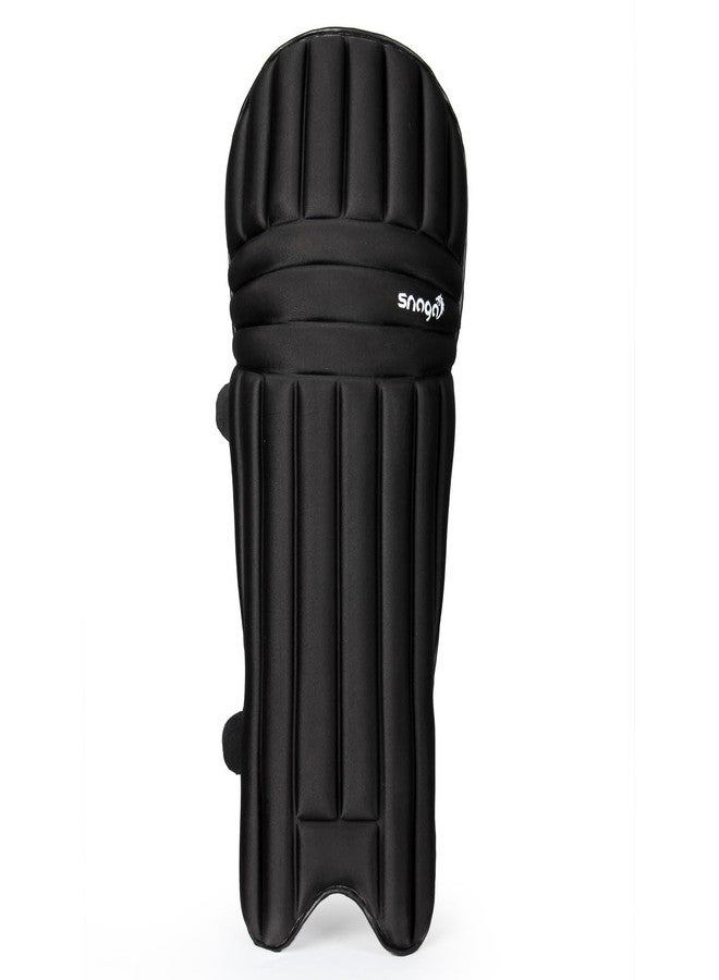 Snaga Cricket Batting Legguard RH Pad, Moulded (Black, Youth) - Image 4