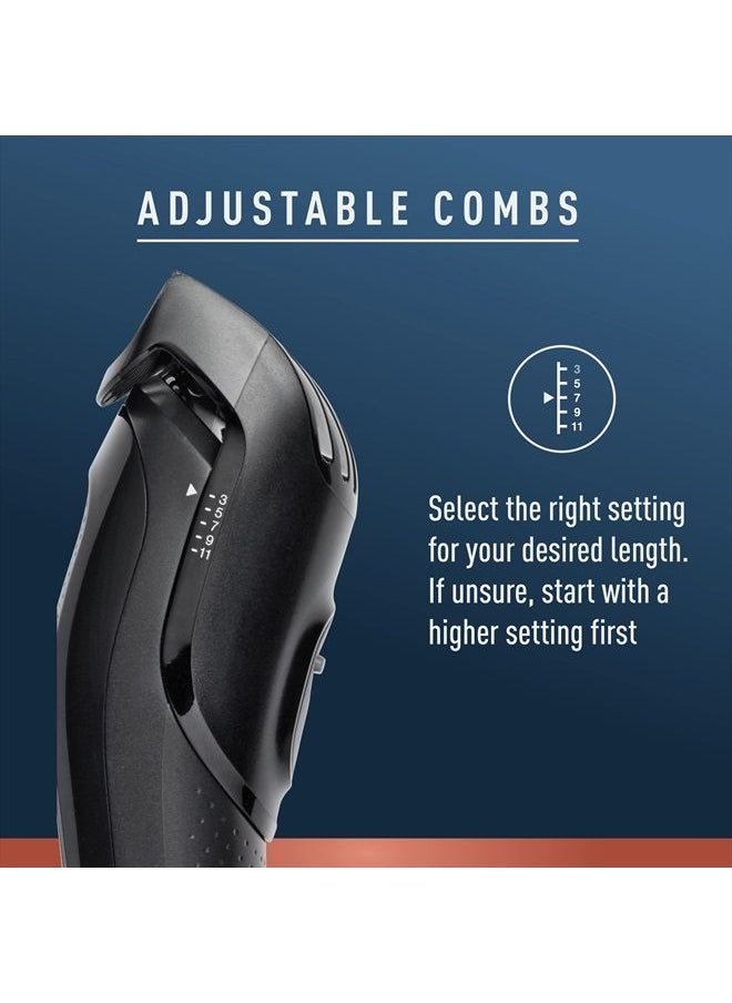 King C. Gillette Cordless Beard Trimmer for Men, Kit includes 1 Trimmer, 3 Interchangeable Combs, 1 Cleaning Brush, 1 Charger, 1 Travel Bag, BLUE  - Image 3