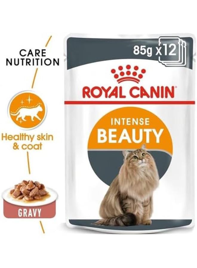 رويال كانين أكياس طعام رطب للقطط من إف سي إن إنتنس بيوتي جرافي بريد، 12 × 85 جرام - Image 4