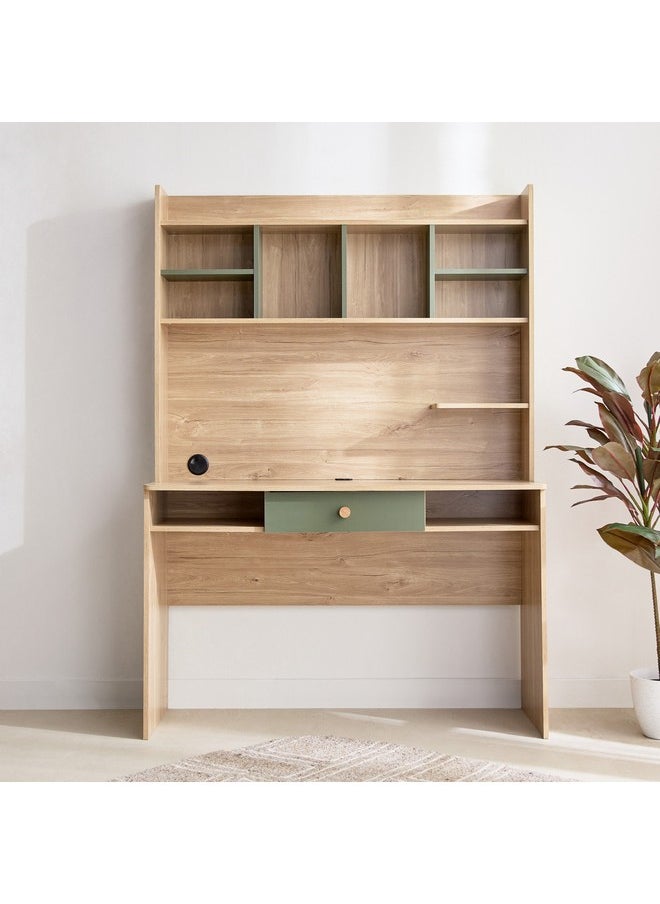 Fern Hutch Study Desk with Shelves and USB 48 x 170 x 120 cm - pzsku/ZE1D45B6CA698206470BCZ/45/_/1735803327/12589bec-ee4f-43f4-948e-ec5eb16913a9