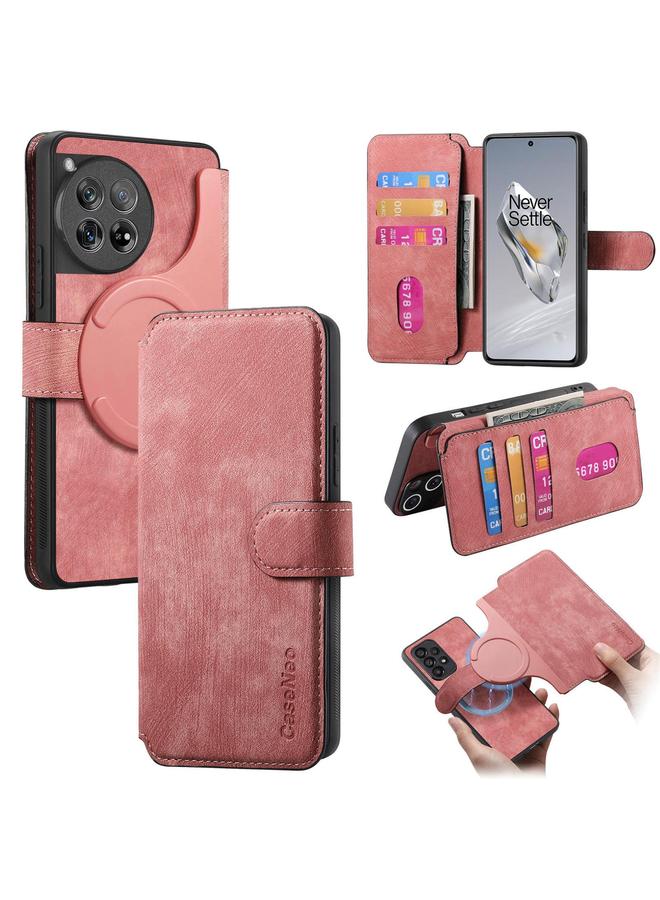 The Bros Case For OnePlus 12 MagSafe RFID Anti-theft Retro Leather Phone Case