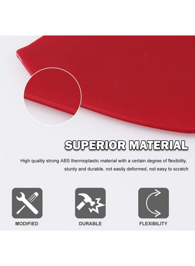 RULLINE RULLINE Car Mud Flaps Universal Fit Red Splash Guards (4 Pack) Fender,with 20 Pieces 6mm Fastener Rivet Clips  - Image 1