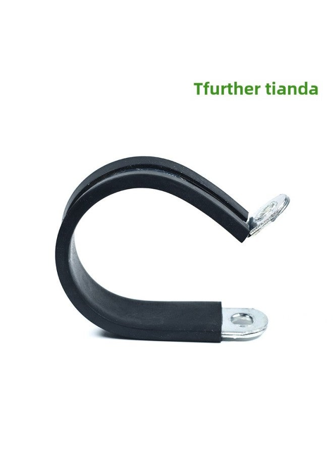 Tianyuan Clamp Stainless Steel Tape Clamp Rubber Pad Hose Clamp Ring Quality Suitable For 304 Material (15 Width)-Specification Model:34mm  - Image 5