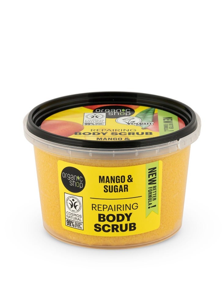 Organic Shop Natural Mango Sugar Body Scrub 250ml - Image 1