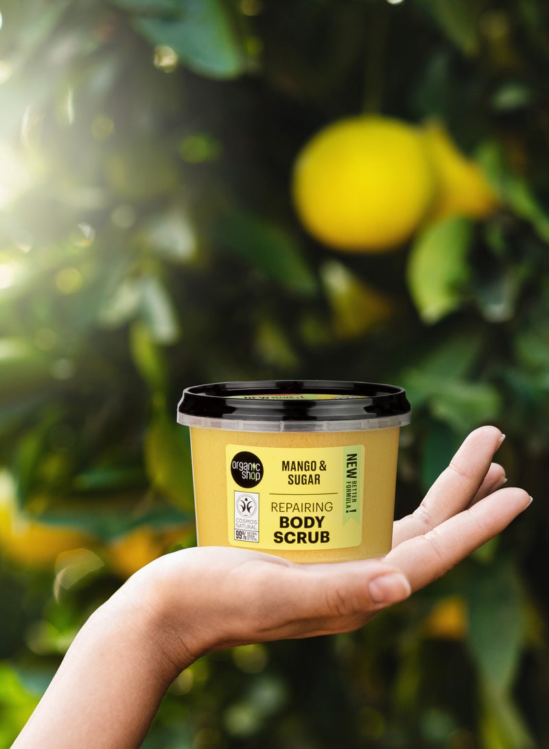 Organic Shop Natural Mango Sugar Body Scrub 250ml - Image 3