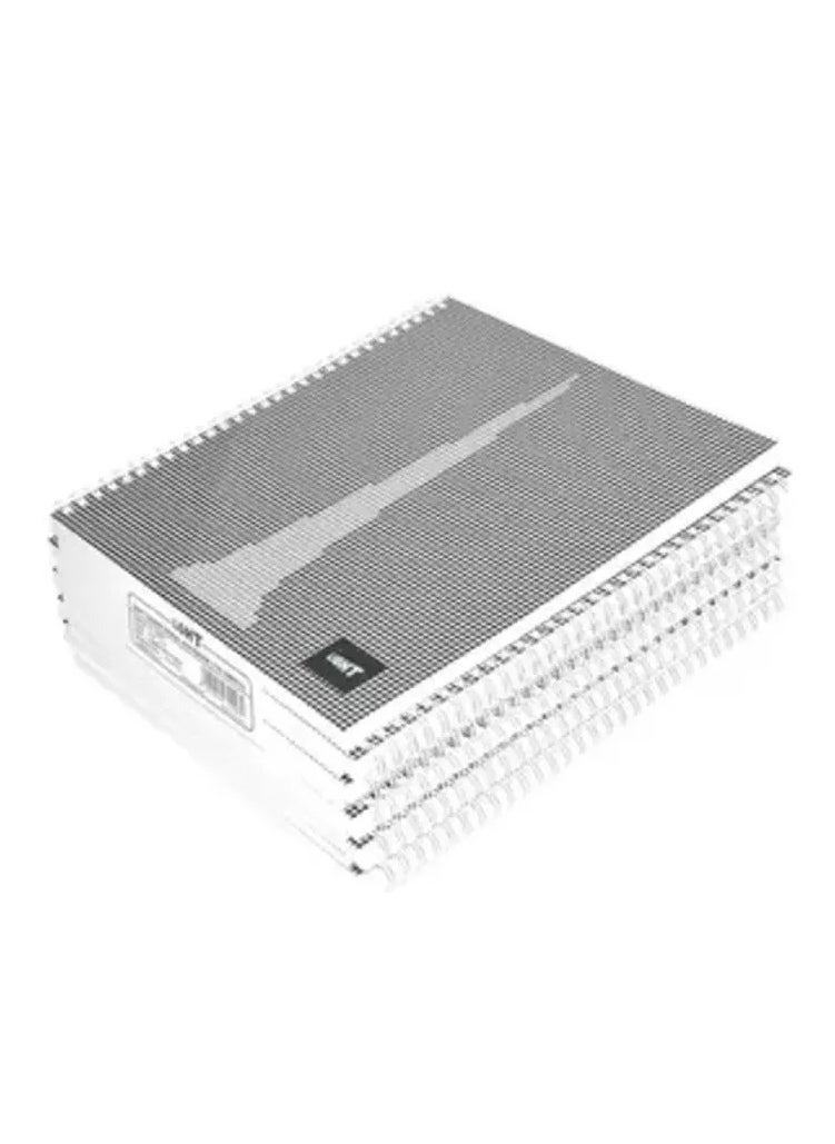 Light LIGHT Pack of 10 Spiral Soft Cover Notebook, Single Line , 10X8 Inches (25.4 X 20.32 cm) 100 Sheets - LINB1081706S 