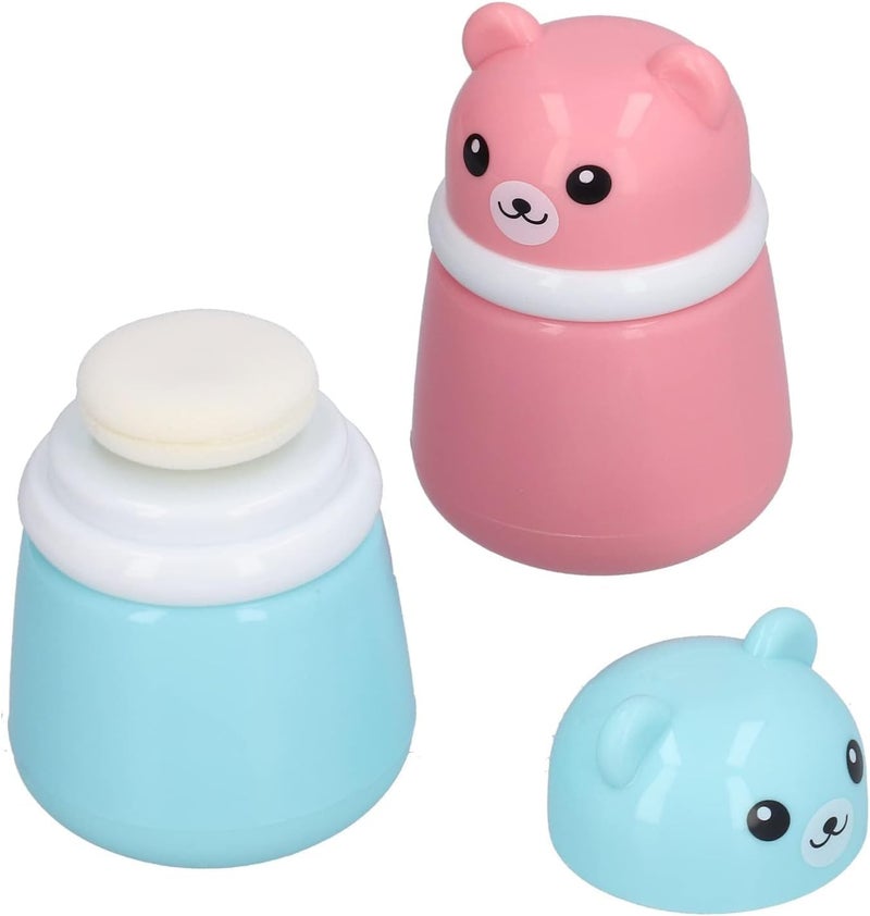 Closecret Baby Talcum Powder Puff with Case – Refillable Powder Container with Soft Puff for Babies, Toddlers & Kids – Gentle & Safe for Delicate Skin (Multicolor Any One) - Image 1