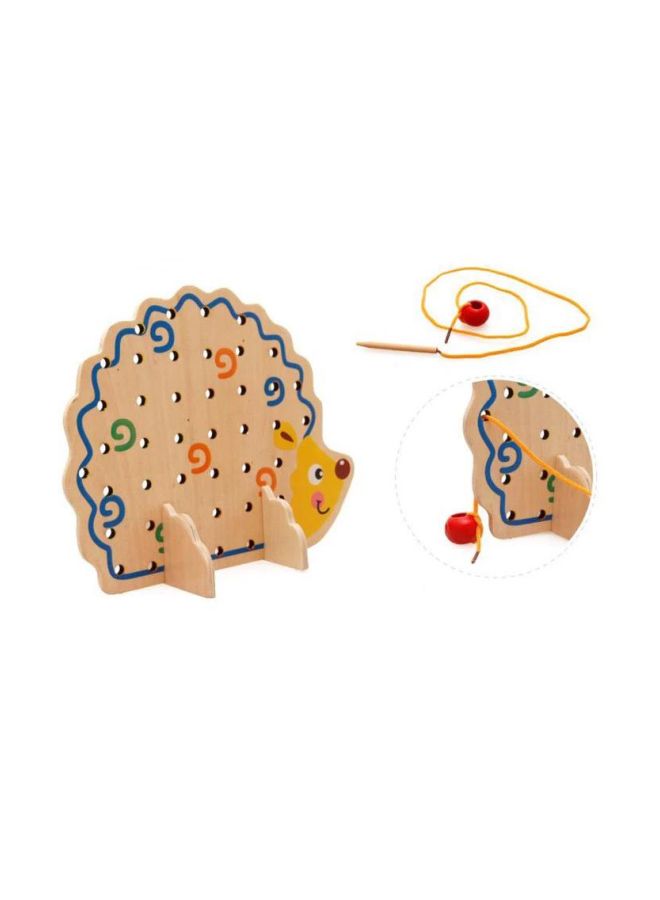 Wooden Hedgehog Bead Educational Game B0854F1F64 - Image 3