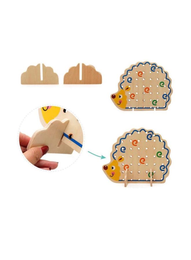 Wooden Hedgehog Bead Educational Game B0854F1F64 - Image 4