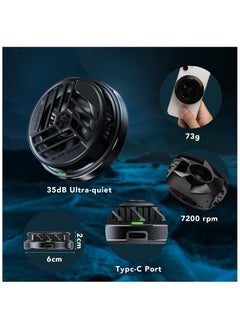 BLACK SHARK Phone Cooler Black Shark Magnetic Cooler, for MagSafe iPhone 12 13 14 15 Series, Cell Phone Cooling Fan Portable Phone Radiator Cooling Fan, Gaming Semiconductor Cooling for Android/Tablet/iPad  - Image 5