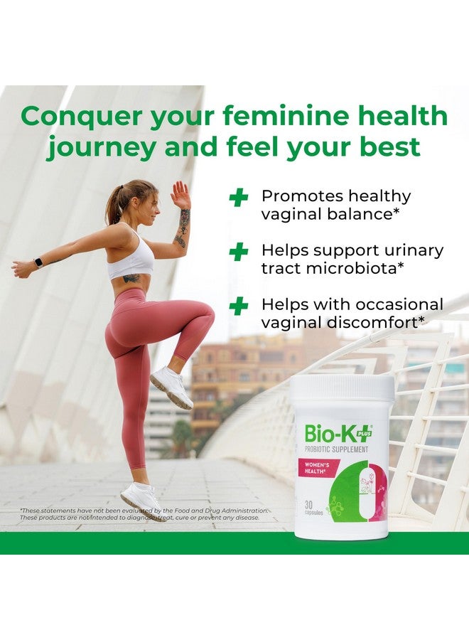 Bio-K Plus Bio K+ Women’s Health - Probiotic Supplement for Women Supports Vaginal & Urinary Tract Health with 2 Billion CFU 2 Strains, Vaginal Probiotics for Women - 30 Capsules - Image 4