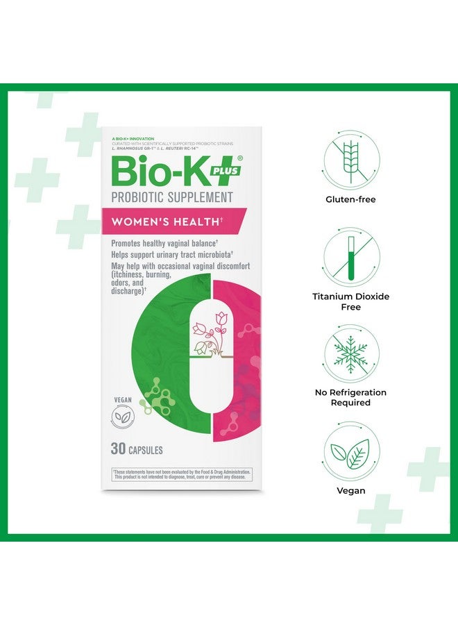 Bio-K Plus Bio K+ Women’s Health - Probiotic Supplement for Women Supports Vaginal & Urinary Tract Health with 2 Billion CFU 2 Strains, Vaginal Probiotics for Women - 30 Capsules - Image 3