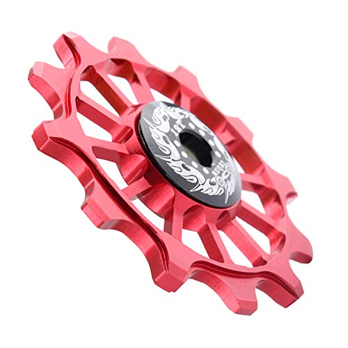 Saipe 12T Rear Derailleur Pulley Aluminum Alloy Jockey Wheel Ceramic Guide Pulley Bike Guide Roller Wheel for Road Bike, Mountain Bike, MTB, BMX - Image 2
