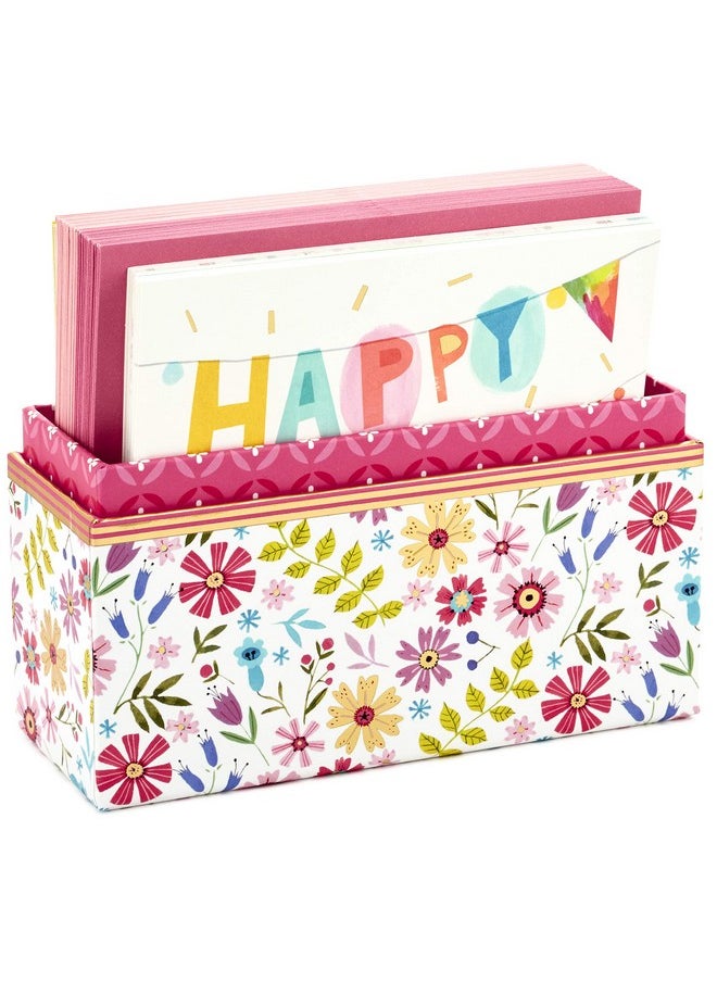 Hallmark Hallmark Pack of 30 Assorted Boxed Greeting Cards, Good Vibes-Birthday, Thinking of You, Thank You , Blank Cards  - Image 2