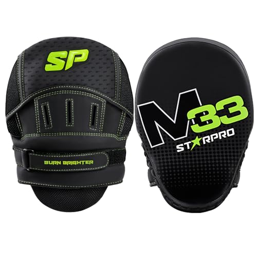 Starpro Curved Boxing Mitts - Punch Mitts Training Hand Pads for Men Women with Secure Hook & Loop MMA Muay Thai - Image 1