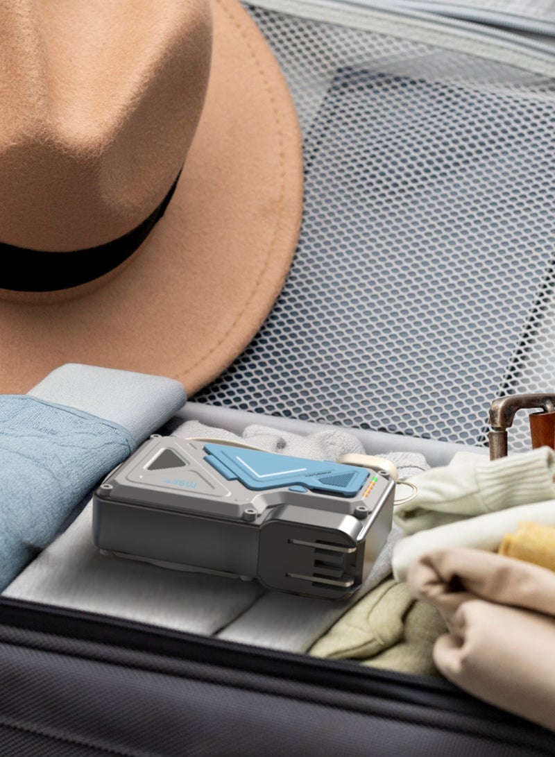 باورولوجي بنك طاقة MagSafe بسعة 10000 ملّي أمبير/ساعة مع شحن سريع PD بقدرة 35 واط وشاحن جداري بسعة 10000 ملّي أمبير/ساعة مع قابس تيار متردد مدمج وشحن لاسلكي بقدرة 15 واط، سلك USB-C إلى USB-C، بنك طاقة لشحن 4 أجهزة، مدخل/مخرج Lightning، شحن متزامن – أبيض - Image 4